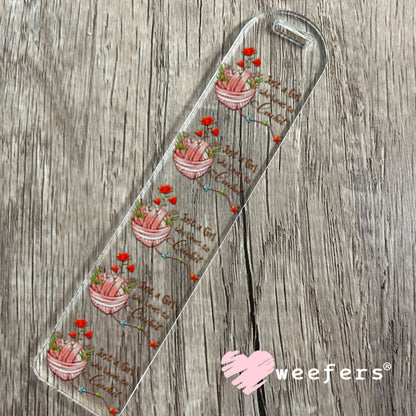 UV DTF Decal - Just a Girl Who Loves to Crochet Bookmark Weefers