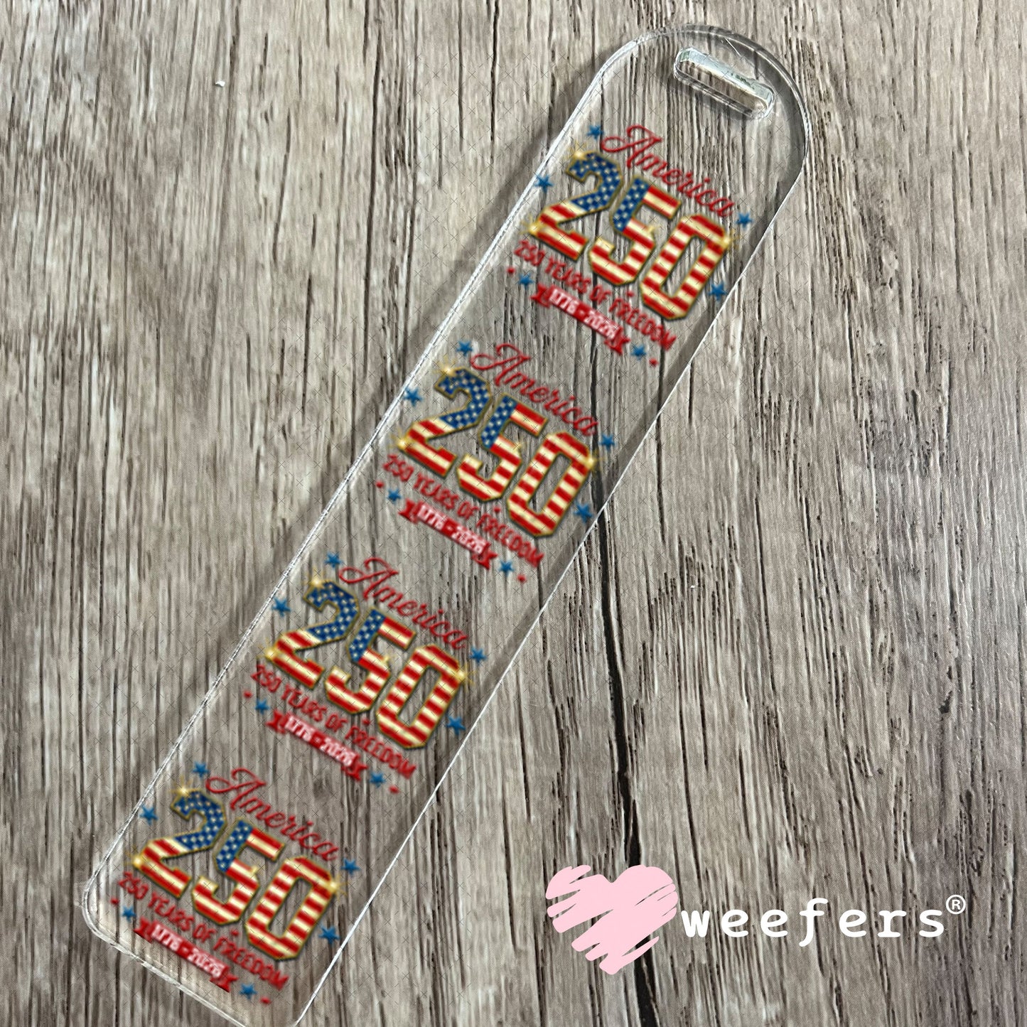 UV DTF Decal - America 250 Years of Freedom Bookmark Weefers