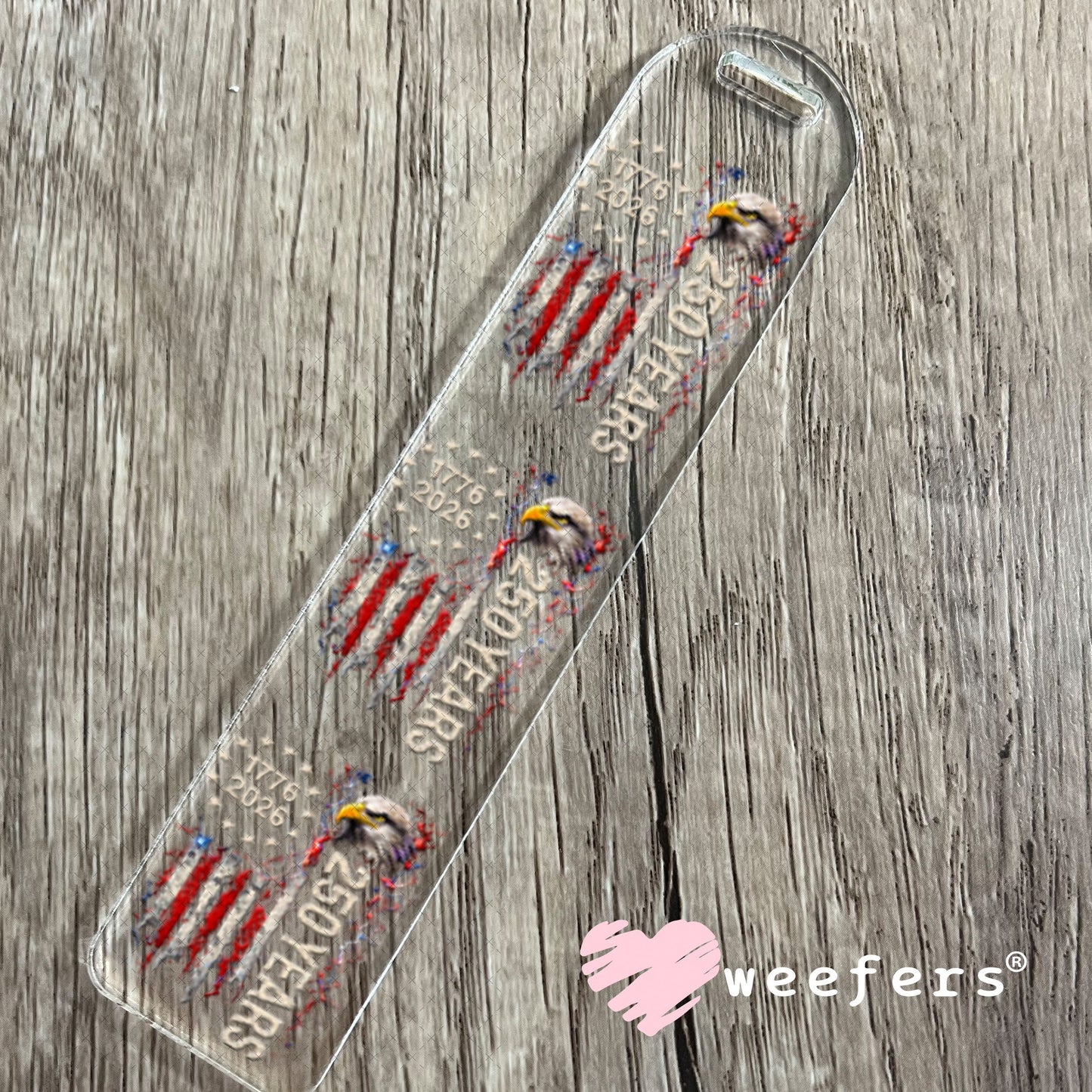 UV DTF Decal - Eagle 1776-2026 USA Bookmark Weefers