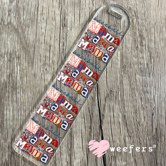 UV DTF Decal - Baseball Mama Stacked Bookmark Weefers