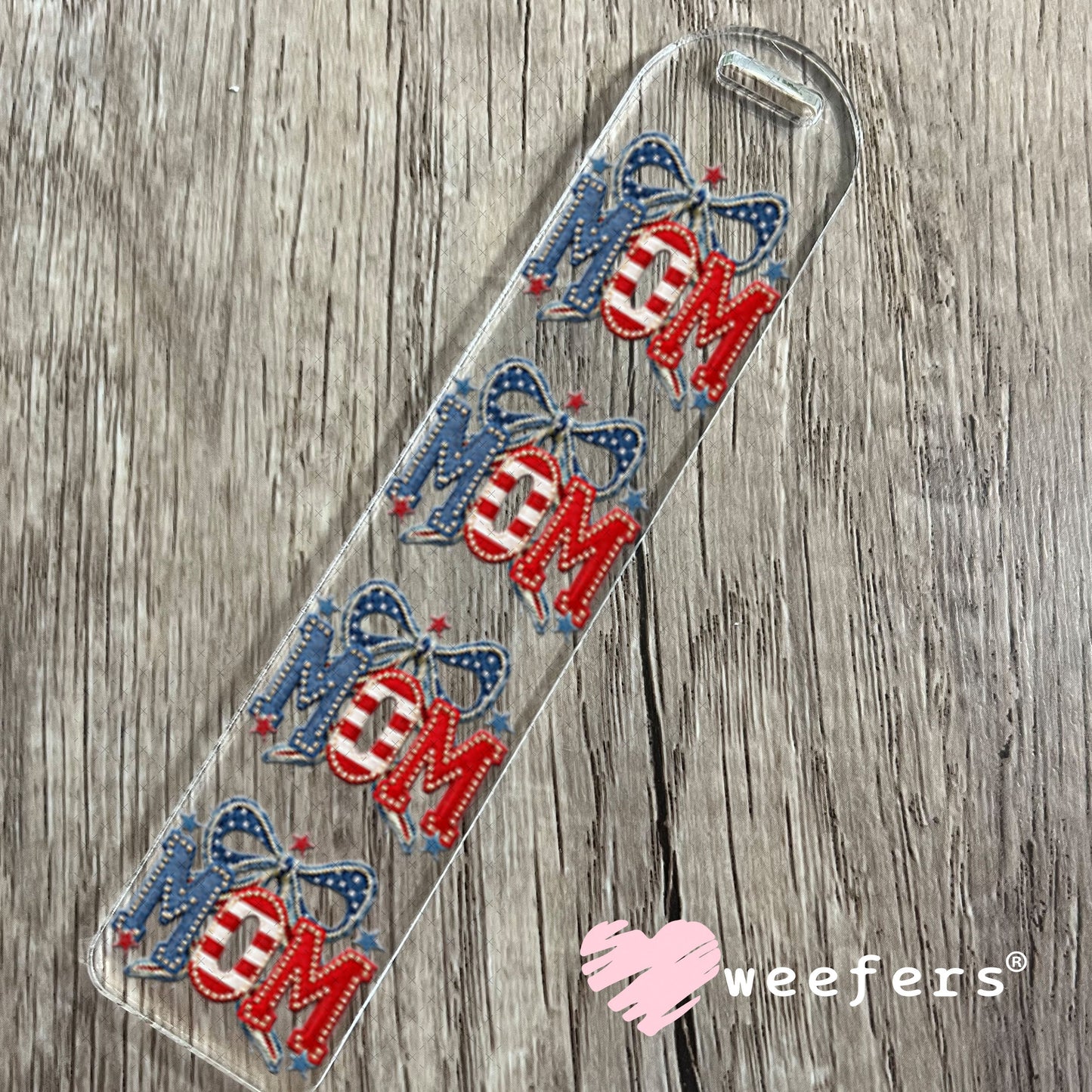 UV DTF Decal - Mom USA Bookmark Weefers
