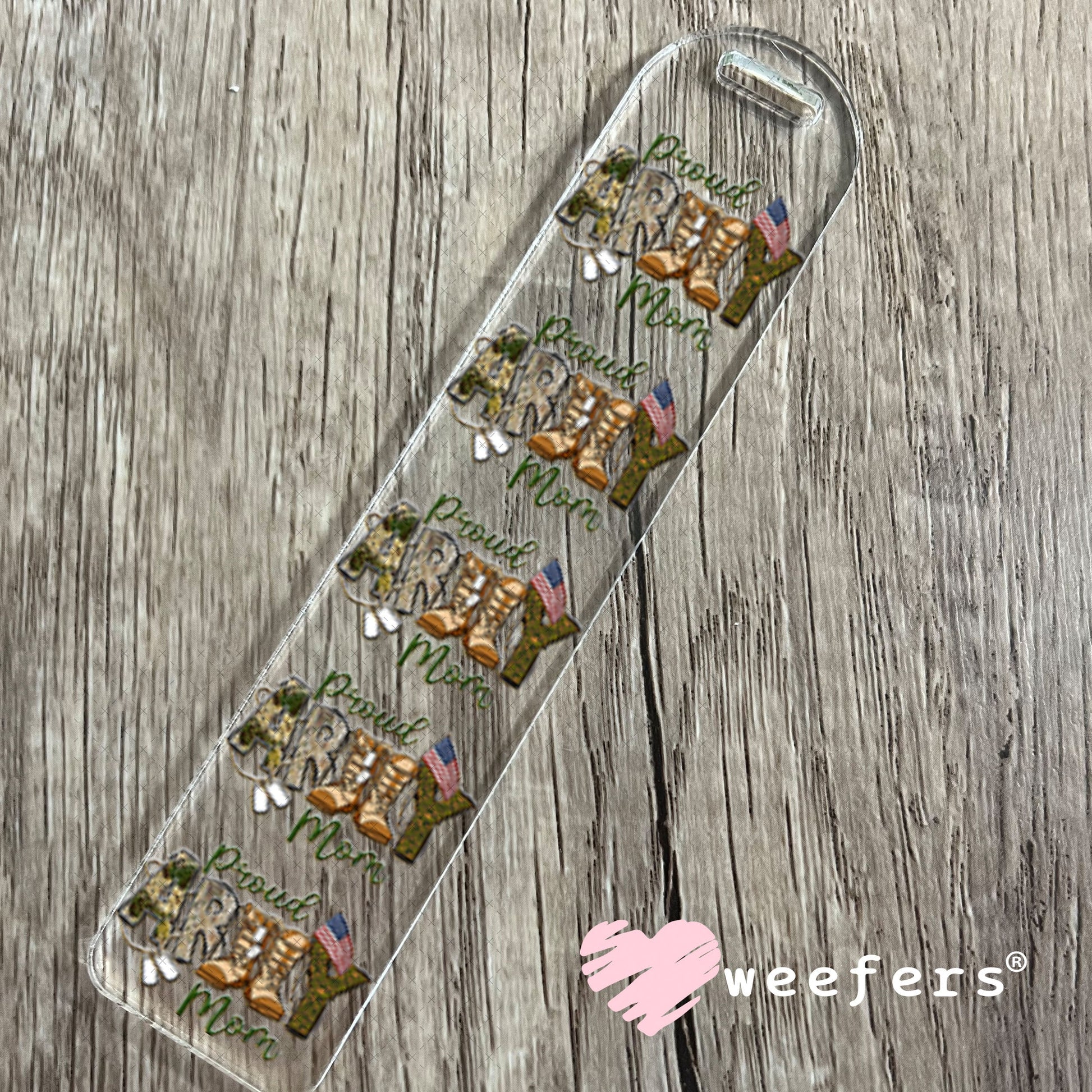 UV DTF Decal - Proud Army Mom Bookmark Weefers