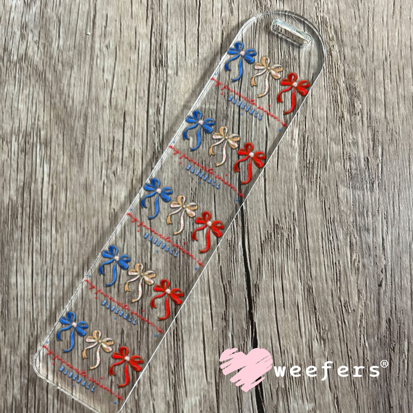 UV DTF Decal - My Favorite Season is Baseball Bookmark Weefers