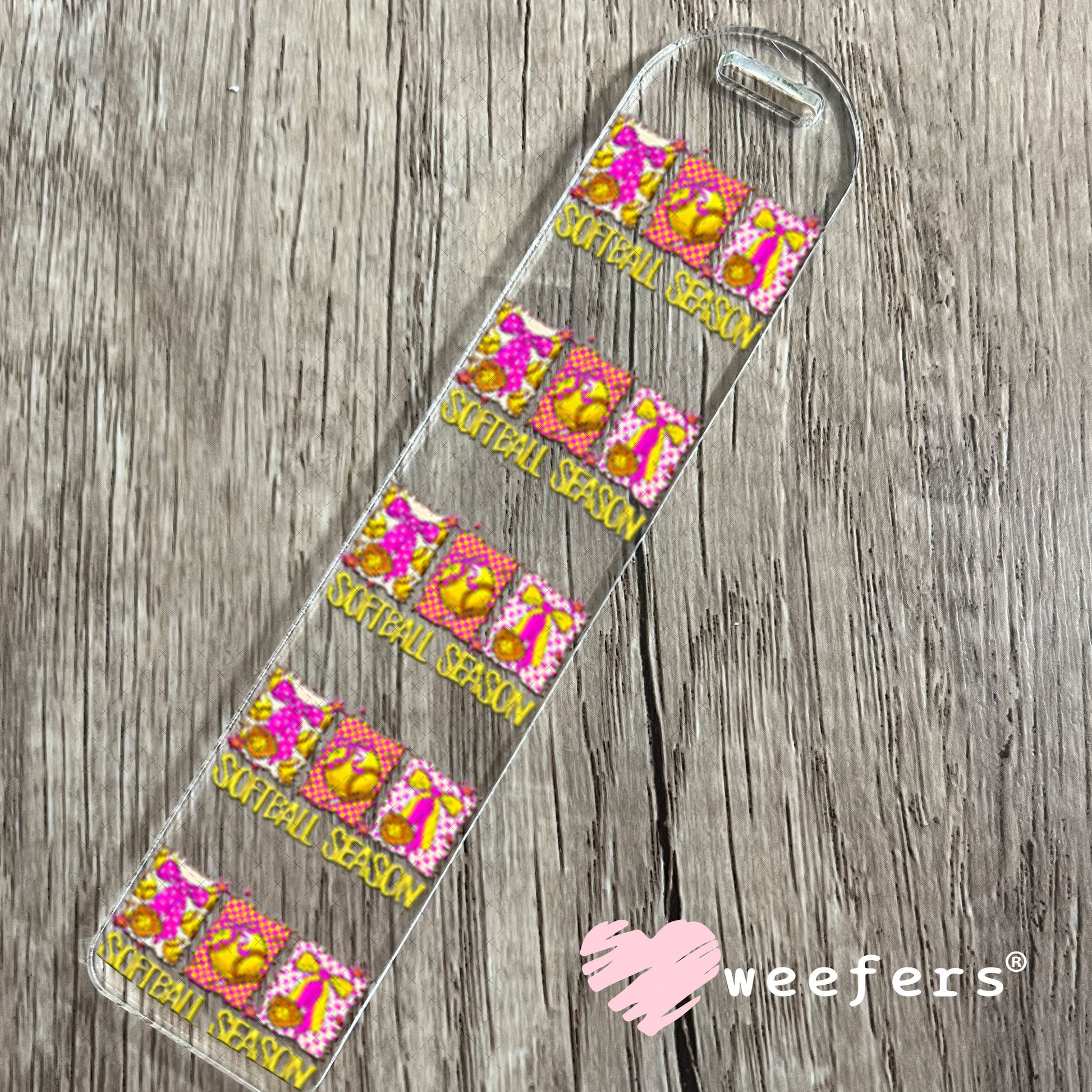 UV DTF Decal - Softball Season Pink Bookmark Weefers