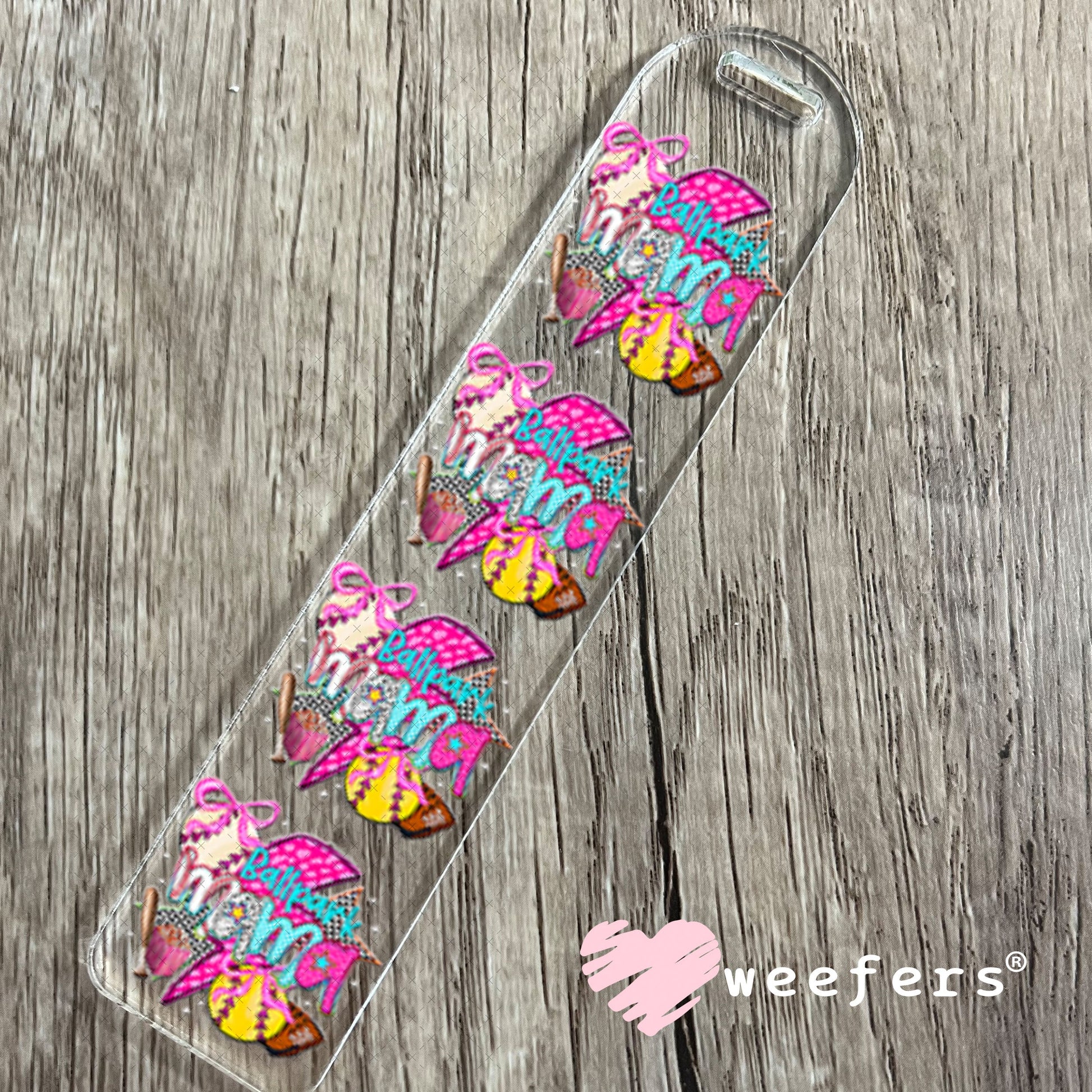 UV DTF Decal - Ballpark Mama Softball Baseball Bookmark Weefers