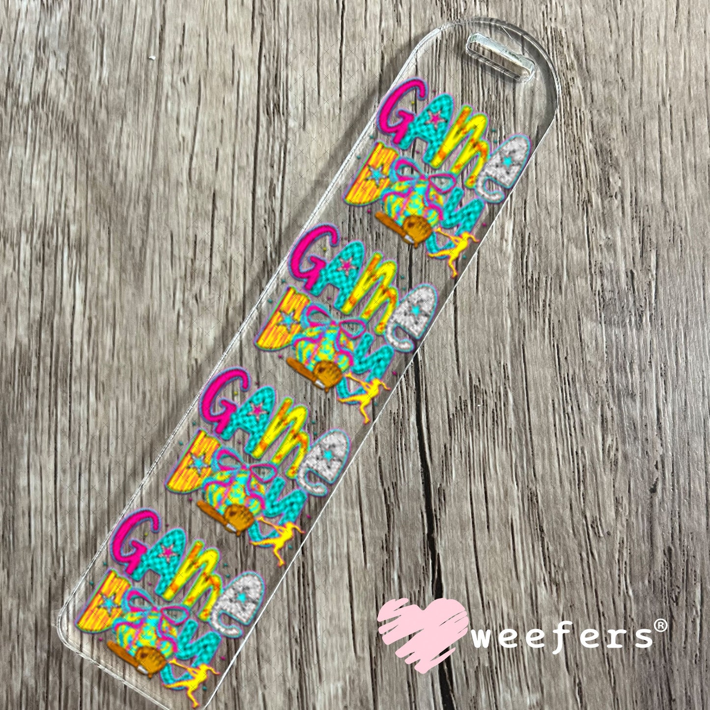 UV DTF Decal - Game Day Softball Bookmark Weefers
