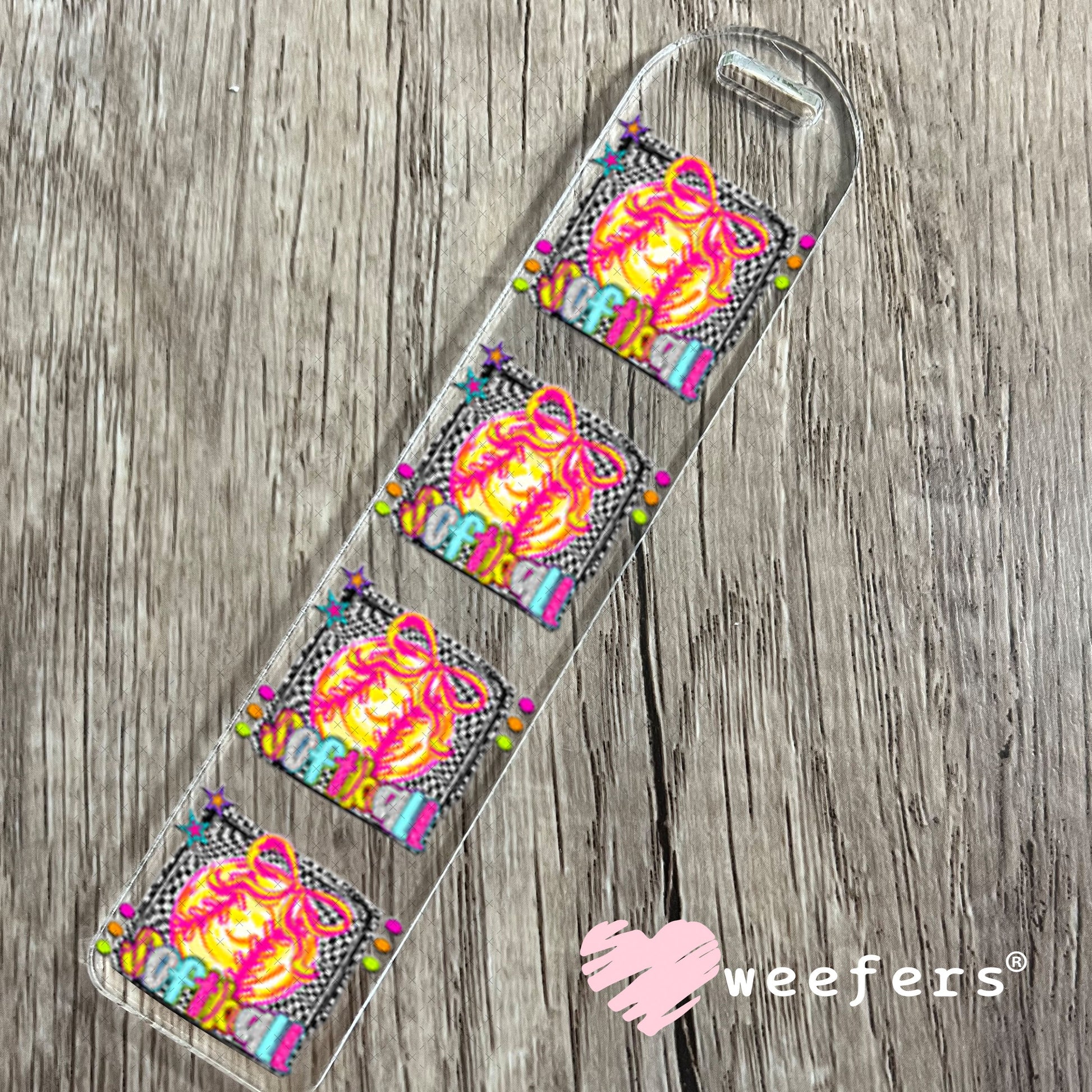 UV DTF Decal - Softball Checkered Bookmark Weefers