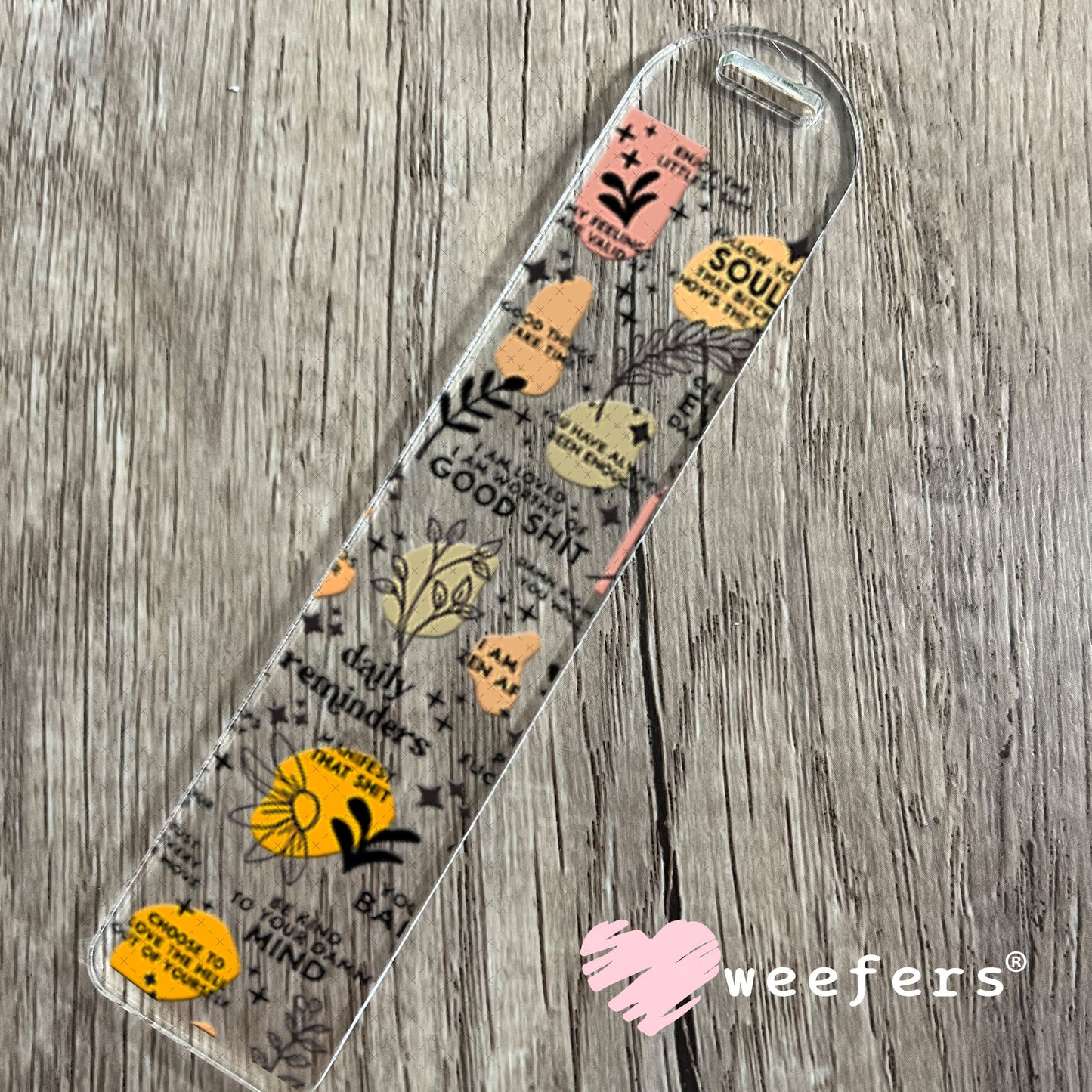 UV DTF Cup Wraps - Bad Words Daily Reminders Bookmark Weefers