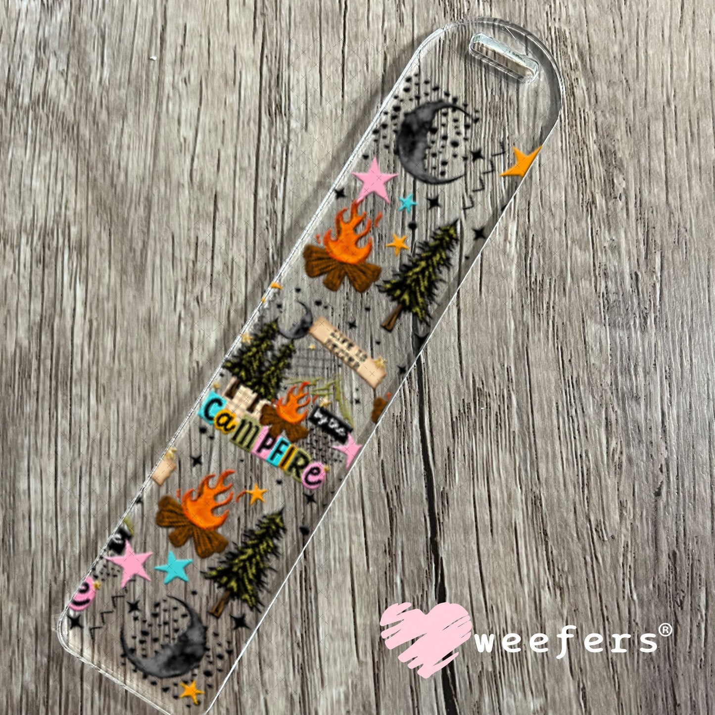 UV DTF Cup Wraps - Campfire Bookmark Weefers
