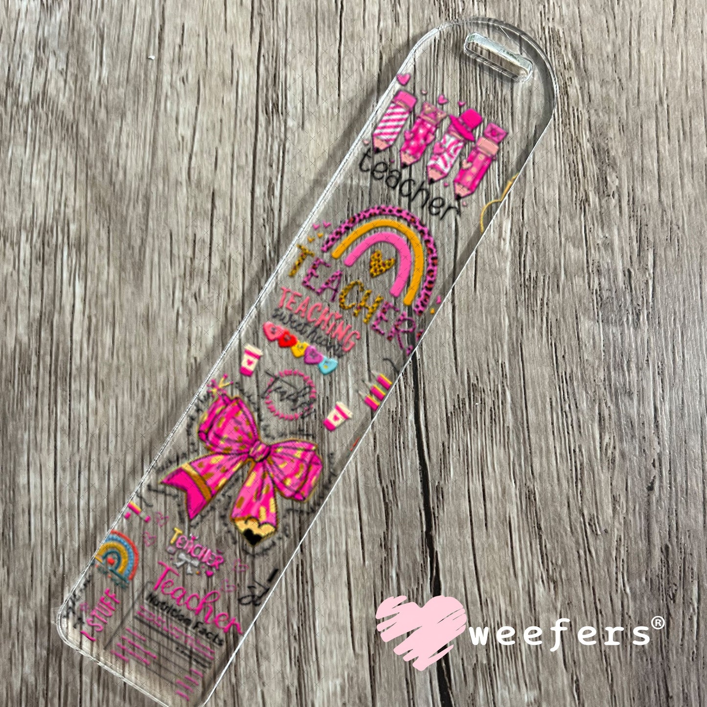 UV DTF Cup Wraps - Teacher Quotes Bookmark Weefers