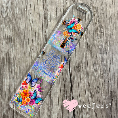 UV DTF Cup Wraps - Faith Does not Make Things Easy Bookmark Weefers