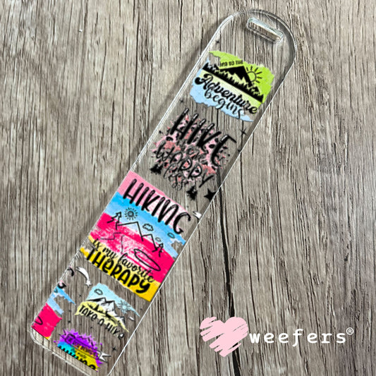 UV DTF Cup Wraps - Hiking is my Favorite Therapy Bookmark Weefers