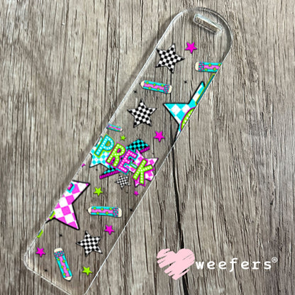 UV DTF Cup Wraps - Pre-K Checkered Bookmark Weefers