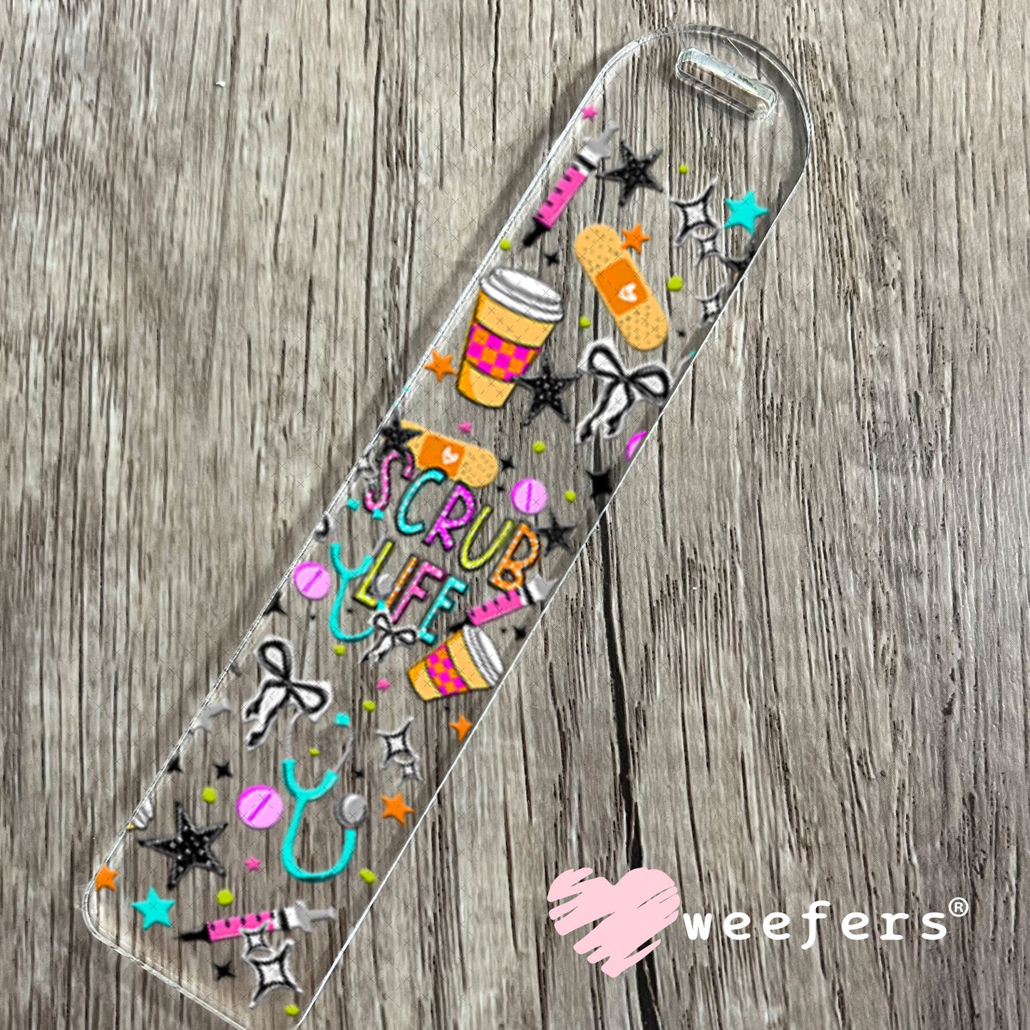 UV DTF Cup Wraps - Scrub Life Medical Bookmark Weefers