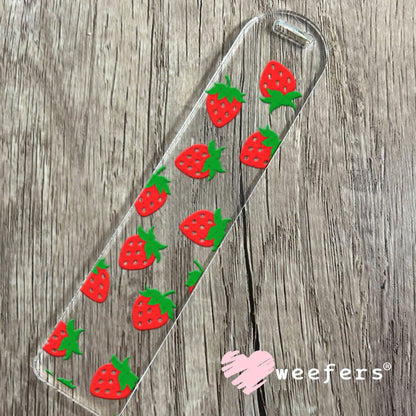 UV DTF Cup Wraps - Strawberries Bookmark Weefers