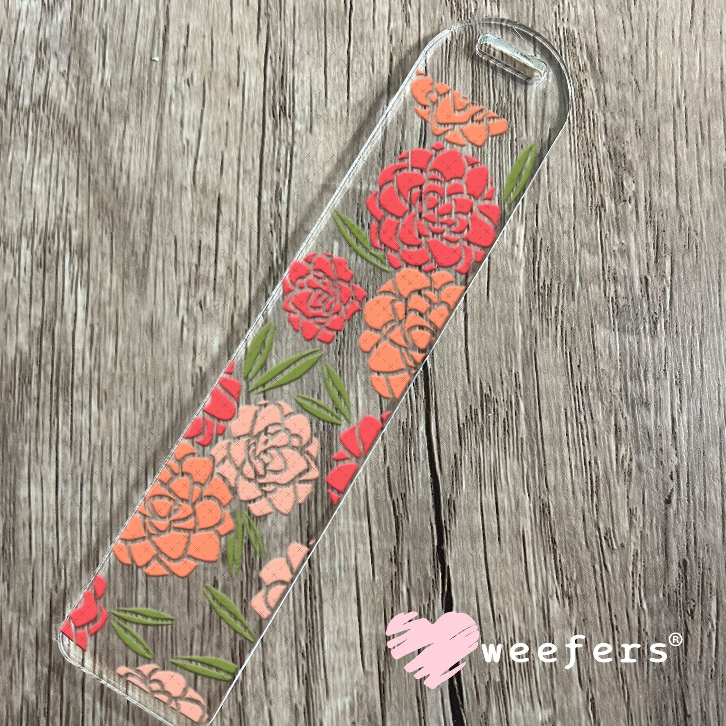 UV DTF Cup Wraps - Peonies Peach Bookmark Weefers