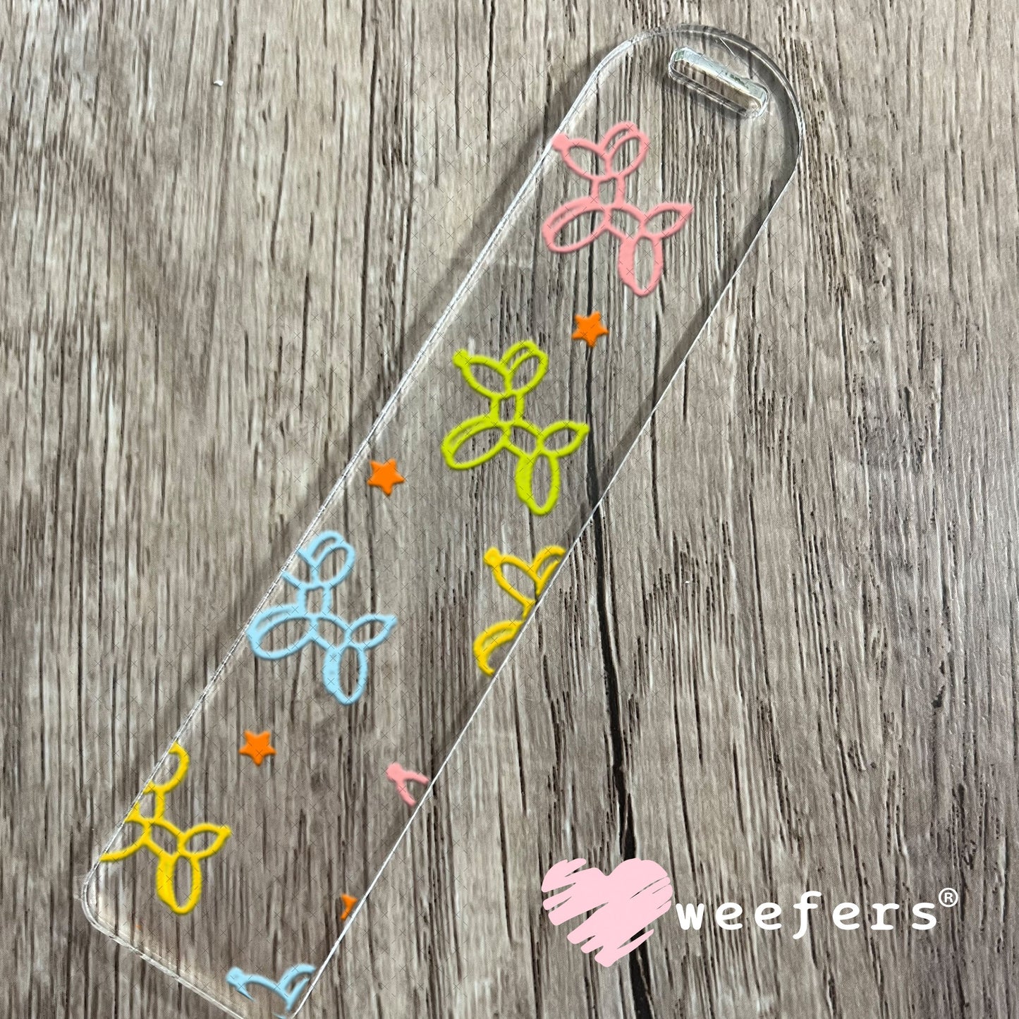 UV DTF Cup Wraps - Balloon Dog Outlined Bookmark Weefers