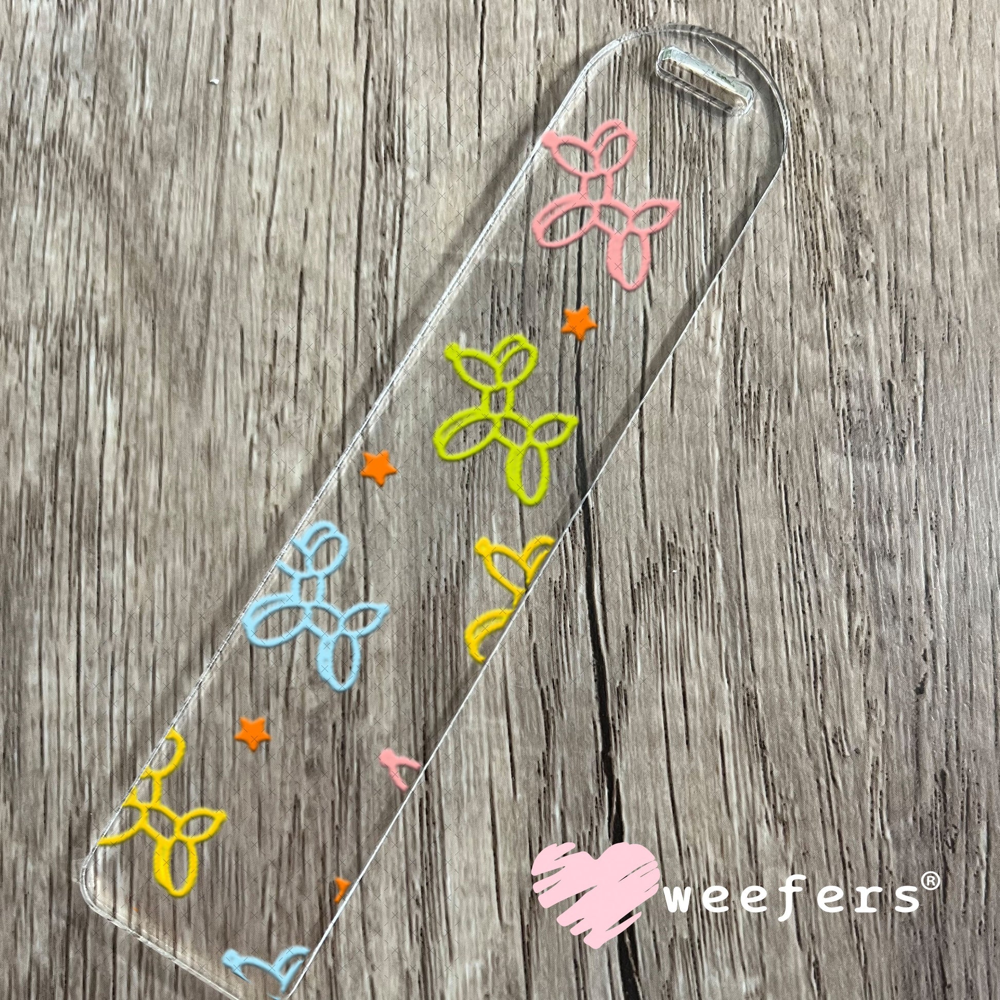 UV DTF Cup Wraps - Balloon Dog Outlined Bookmark Weefers