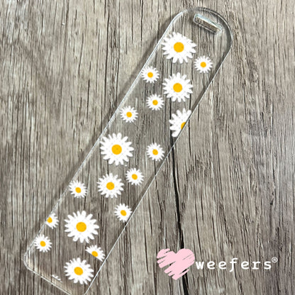 UV DTF Cup Wraps - White Daisies Bookmark Weefers