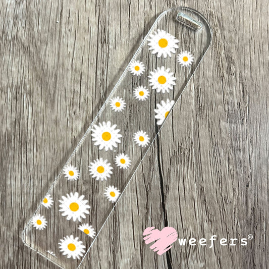 UV DTF Cup Wraps - White Daisies Bookmark Weefers