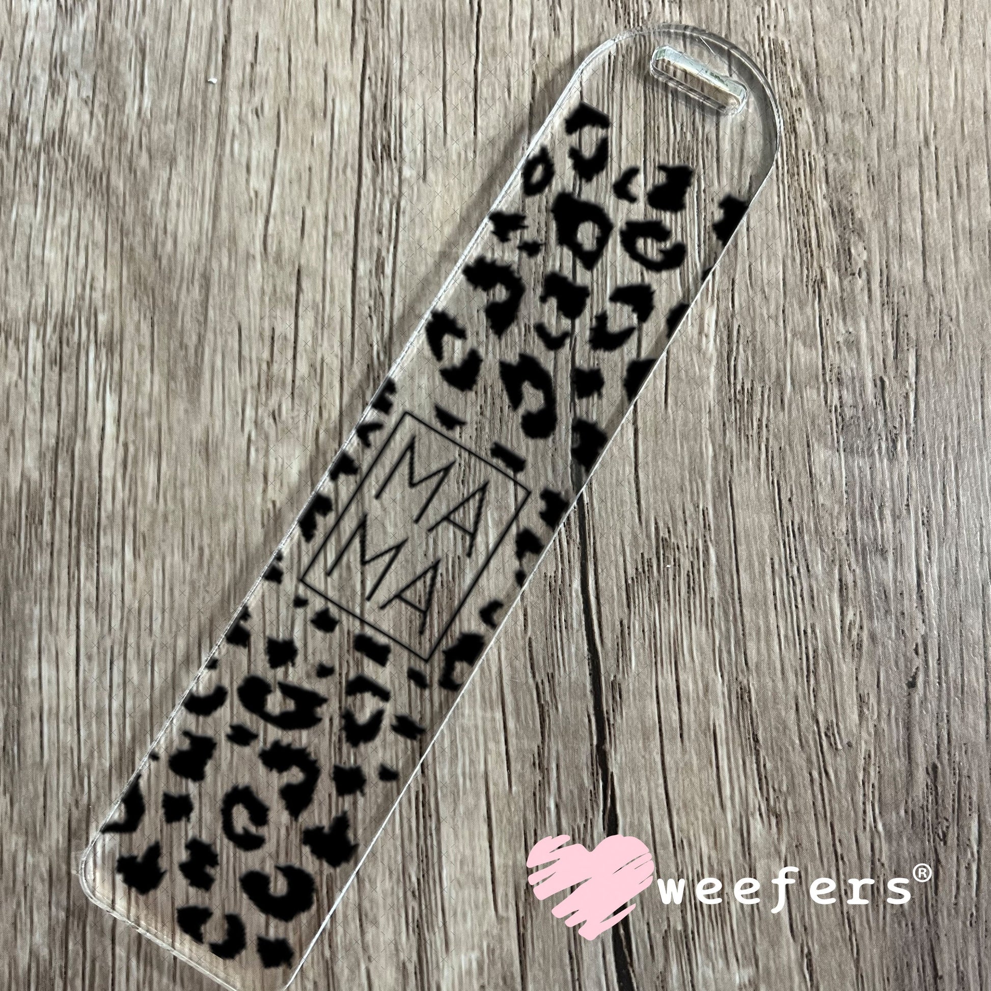 UV DTF Cup Wraps - Mama Black Cheetah Bookmark Weefers