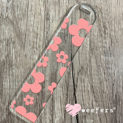 UV DTF Cup Wraps - Pink Daisy Bookmark Weefers