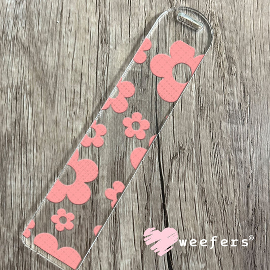 UV DTF Cup Wraps - Pink Daisy Bookmark Weefers
