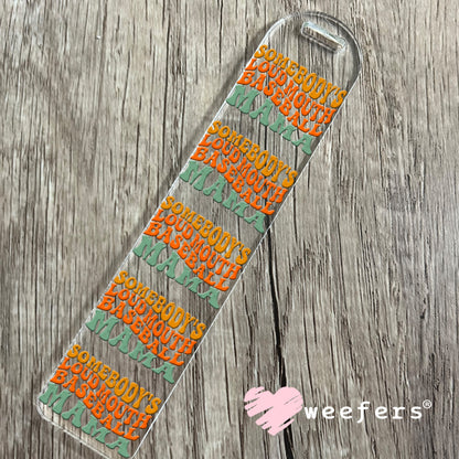 UV DTF Cup Wraps - Somebody's Loud Mouth Baseball Mama Bookmark Weefers