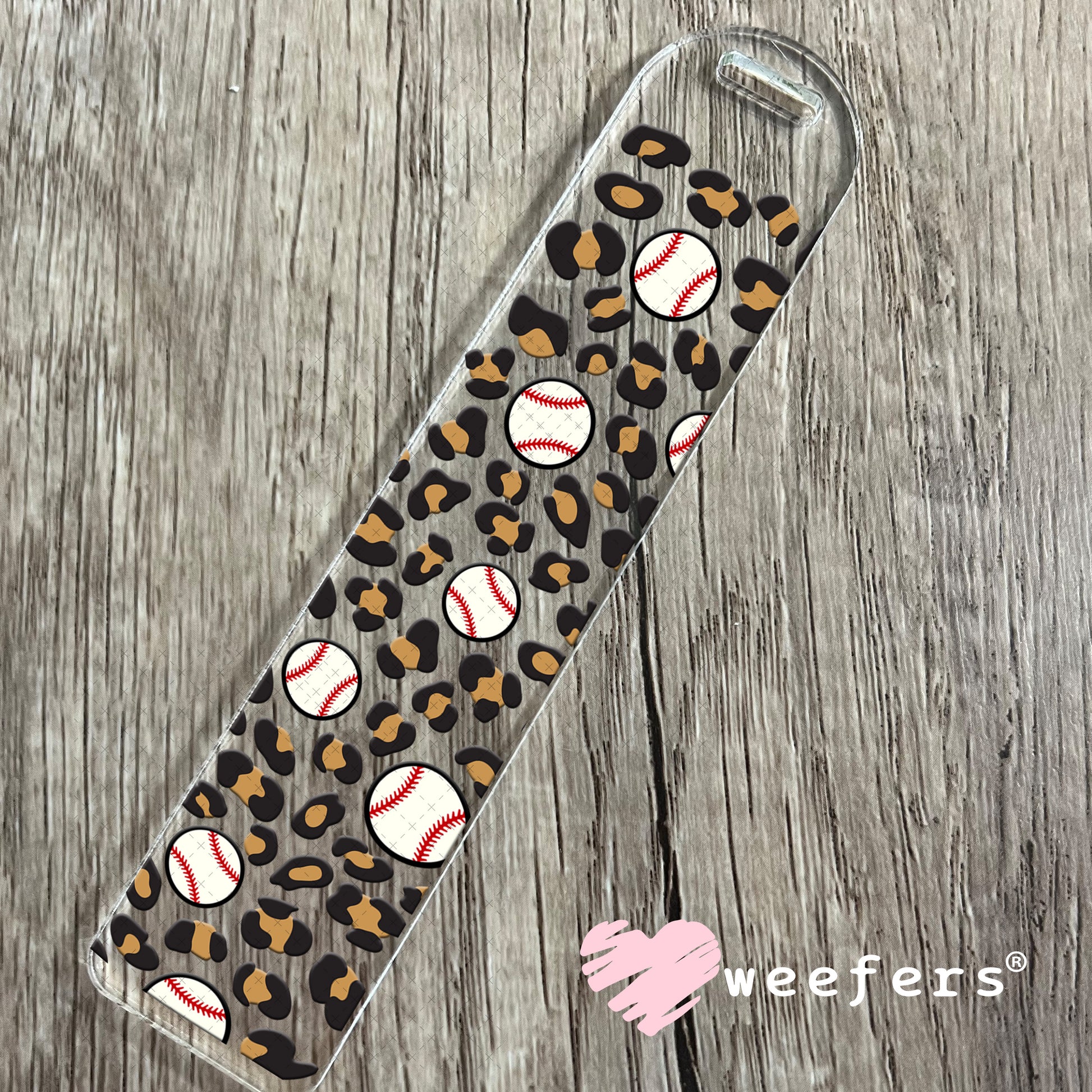 UV DTF Cup Wraps - Cheetah Baseball Bookmark Weefers