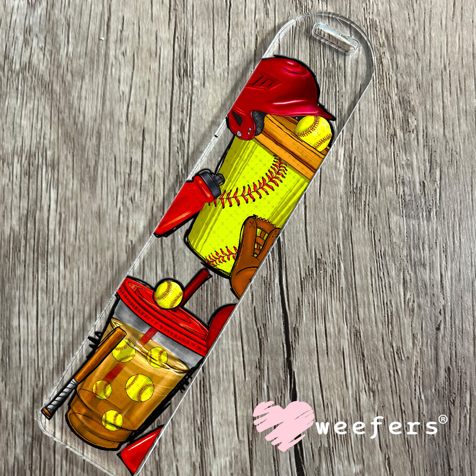 UV DTF Cup Wraps - Softball Coffee Bookmark Weefers