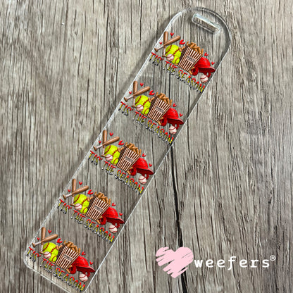UV DTF Cup Wraps - Tis' The Season Softball Bookmark Weefers