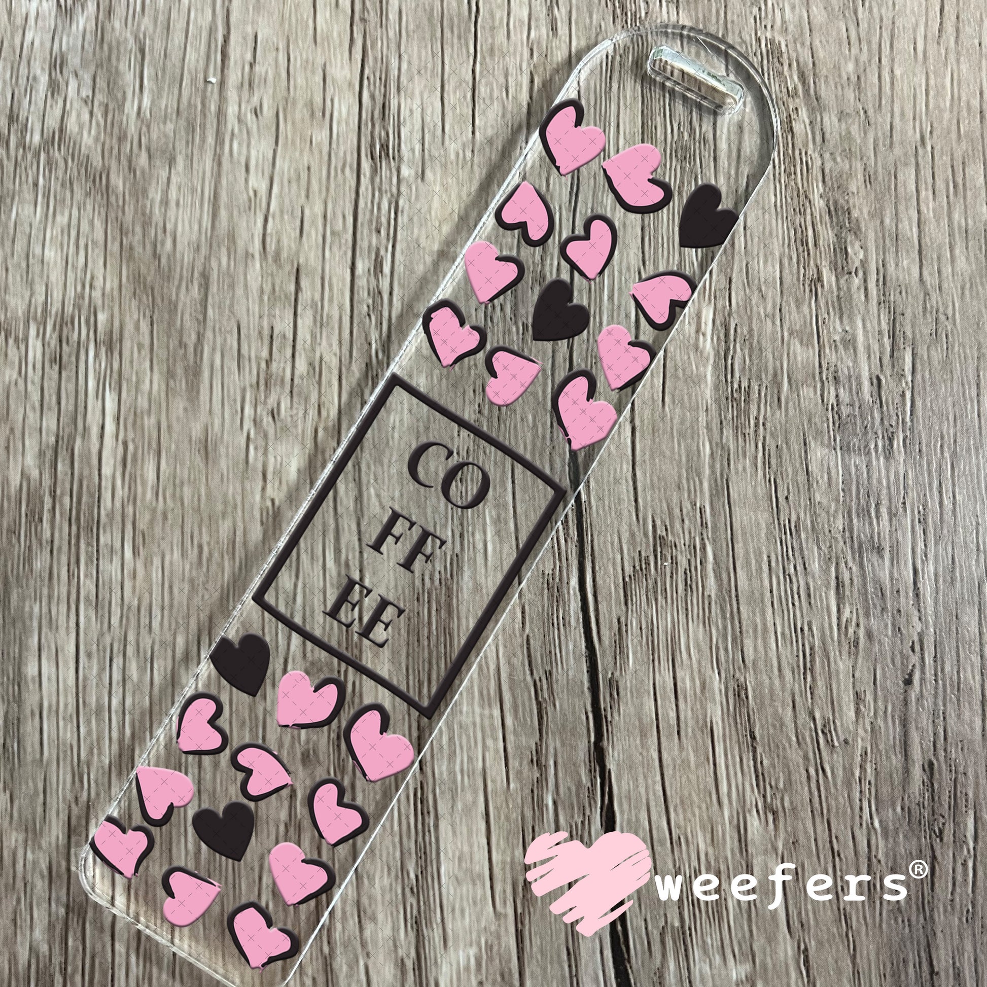UV DTF Cup Wraps - Coffee Hearts Bookmark Weefers