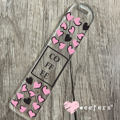 UV DTF Cup Wraps - Coffee Hearts Bookmark Weefers