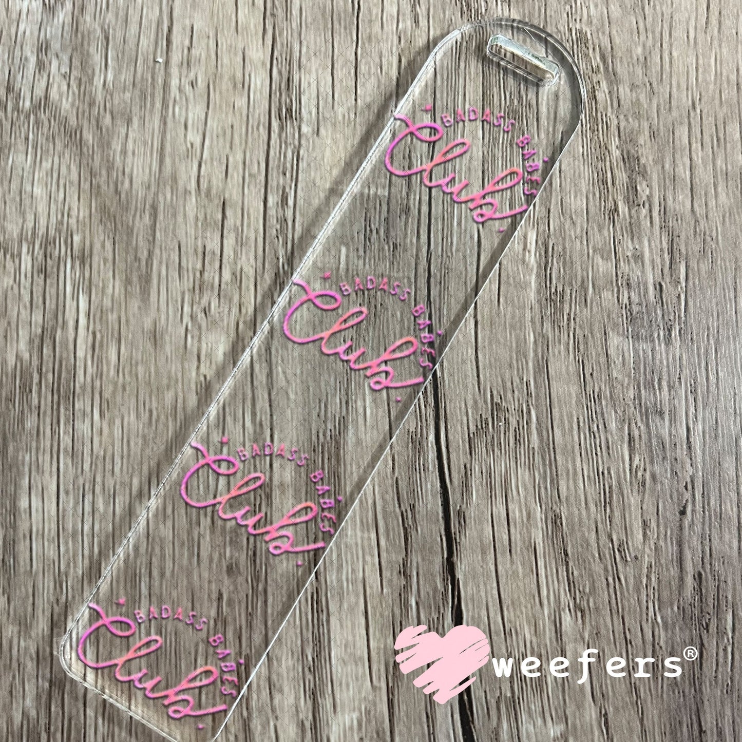 UV DTF Decal - Badass Babes Club Bookmark Weefers