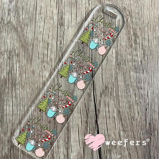 Christmas Vibes Pastels UV DTF Bookmark Decal