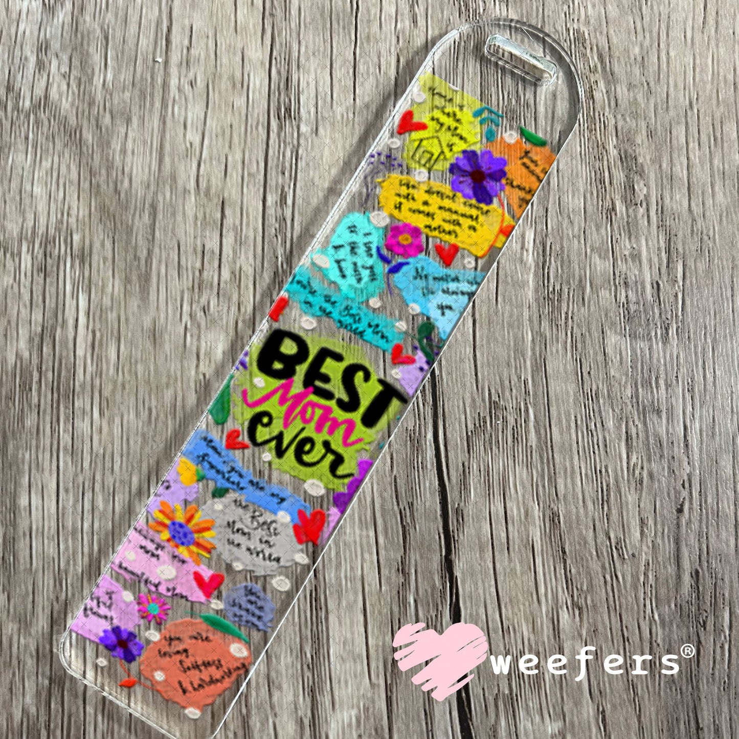 UV DTF Cup Wraps - Best Mom Ever Quotes Bookmark Weefers