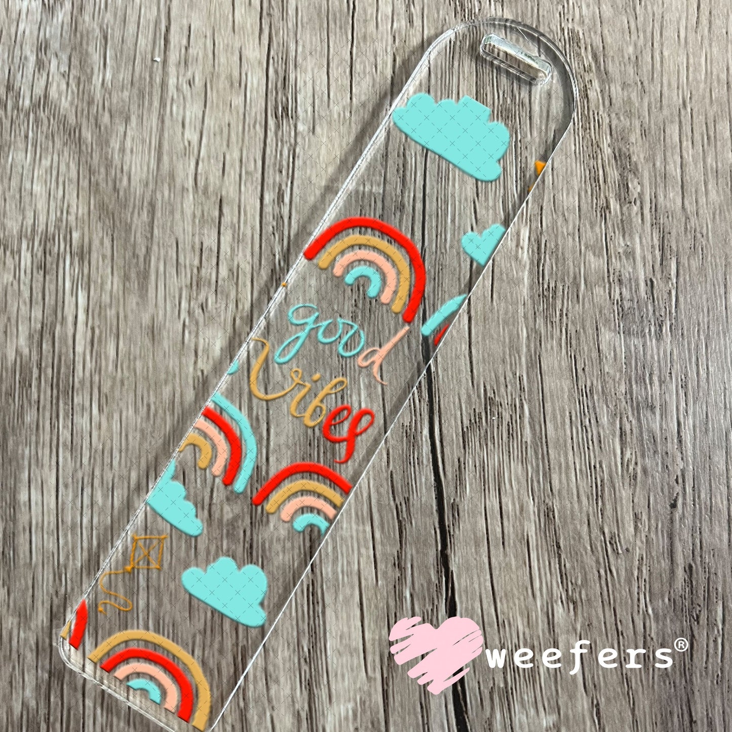 UV DTF Cup Wraps - Good Vibes Rainbows Bookmark Weefers