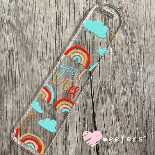 UV DTF Cup Wraps - Good Vibes Rainbows Bookmark Weefers