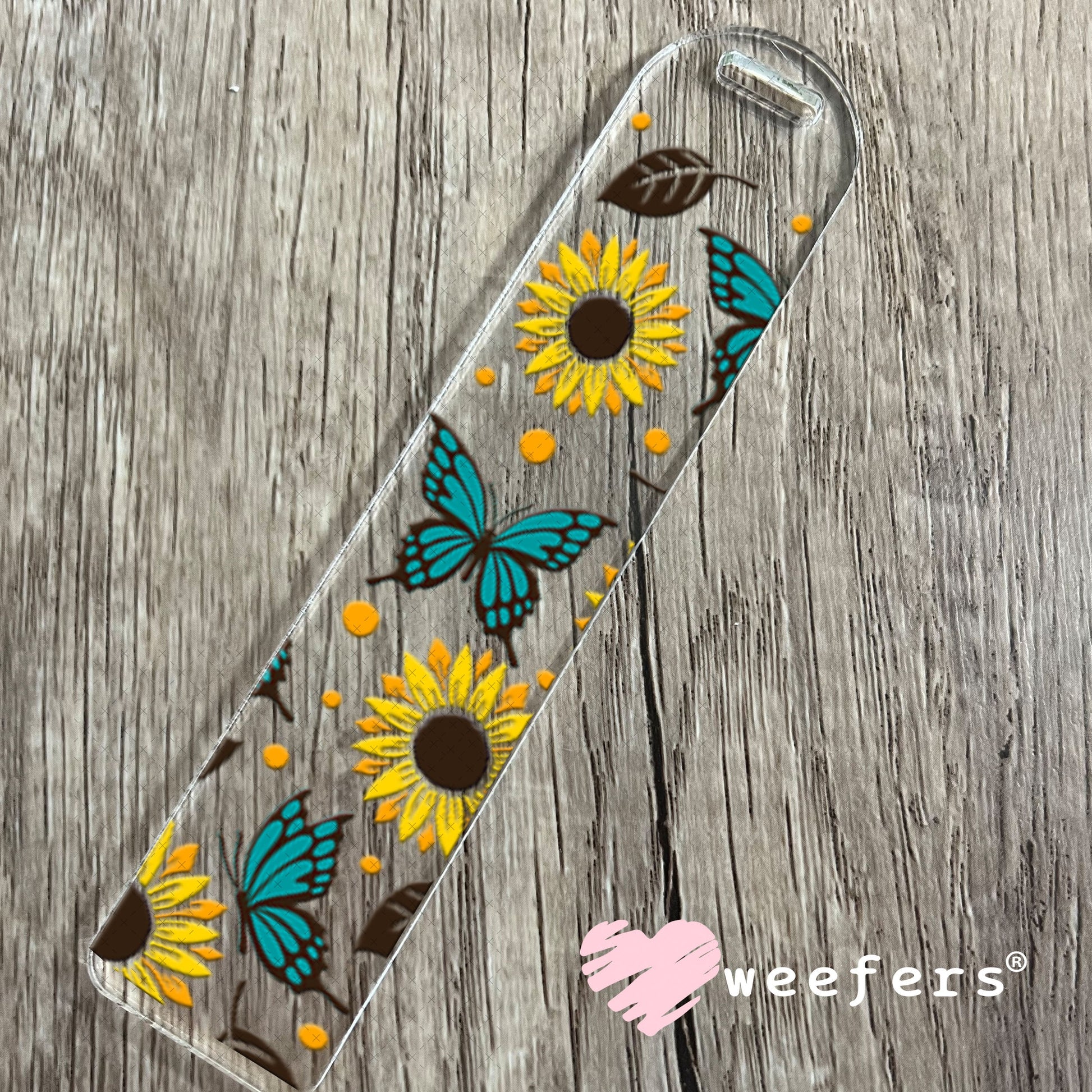 UV DTF Cup Wraps - Sunflowers and Butterflies Bookmark Weefers