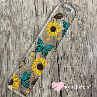 UV DTF Cup Wraps - Sunflowers and Butterflies Bookmark Weefers