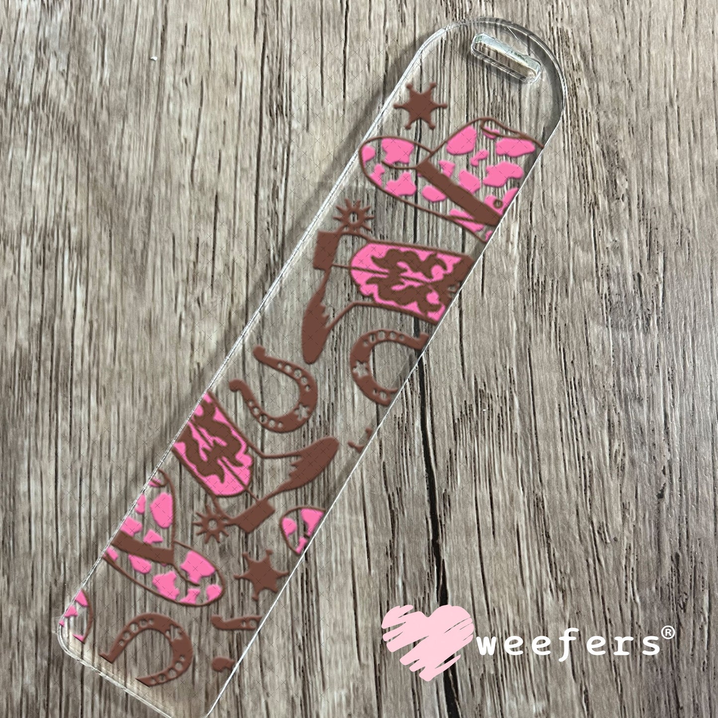 UV DTF Cup Wraps - Pink Brown Cowgirl Things Bookmark Weefers