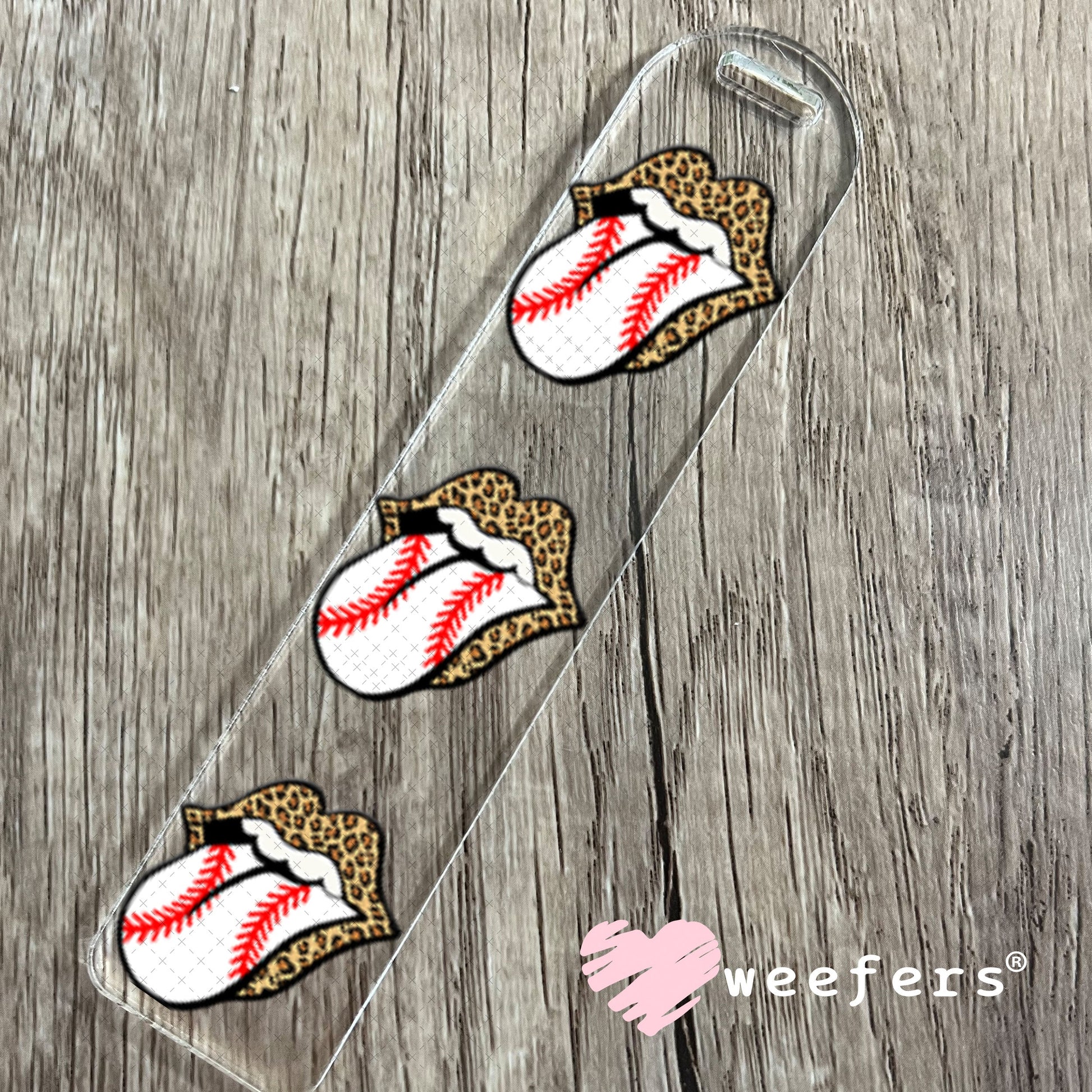UV DTF Decal - Cheetah Print Tongue Bookmark Weefers