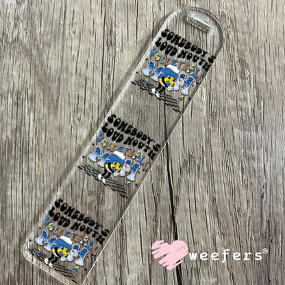 UV DTF Decal - Somebody's Loud Mouth Volleball Mom Bookmark Weefers