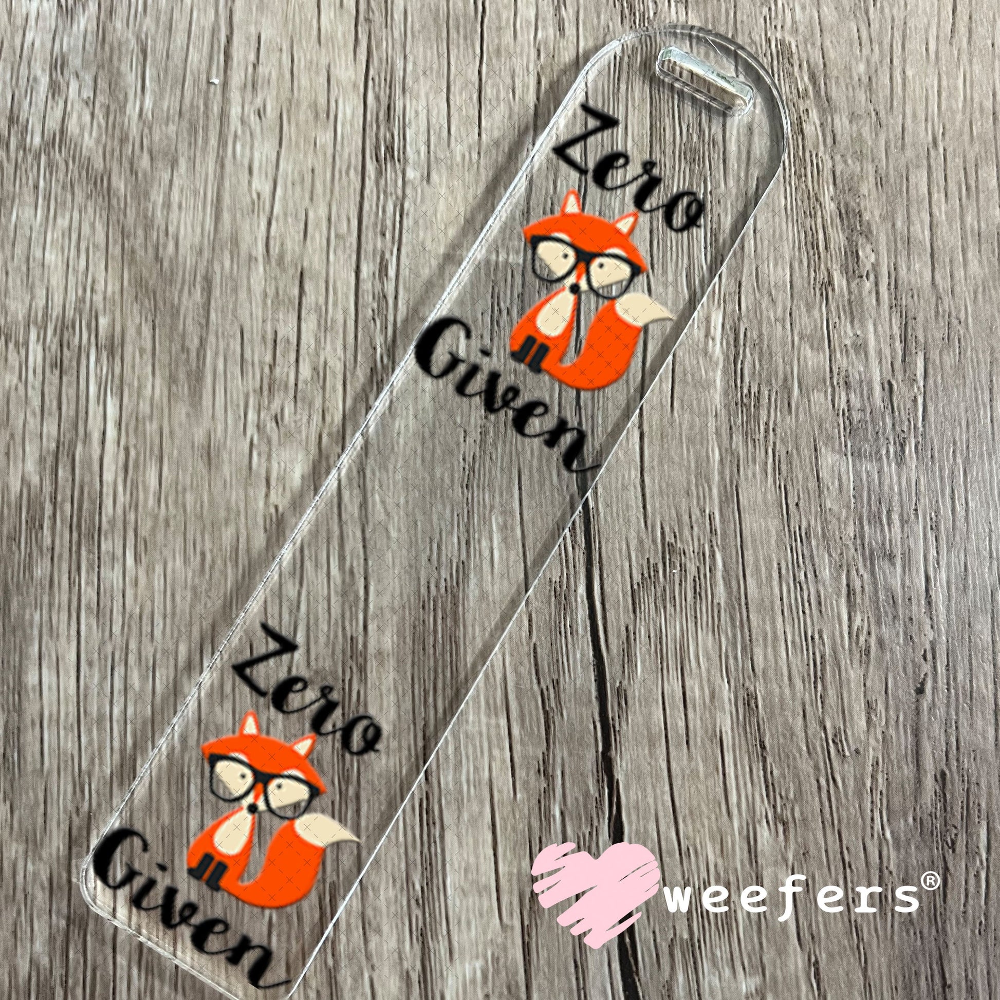 UV DTF Decal - Zero Fox Given Bookmark Weefers