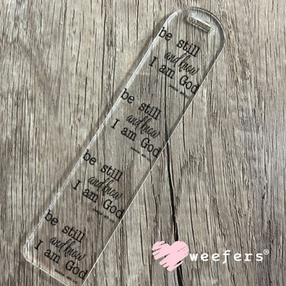 UV DTF Decal - Be Still and Know I am God Bookmark Weefers
