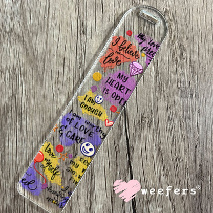 UV DTF Decal - Uplifting Affirmations Bookmark Weefers
