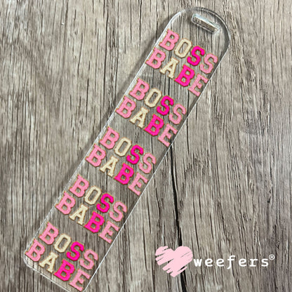 UV DTF Decal - Faux Chenille Boss Babe Bookmark Weefers