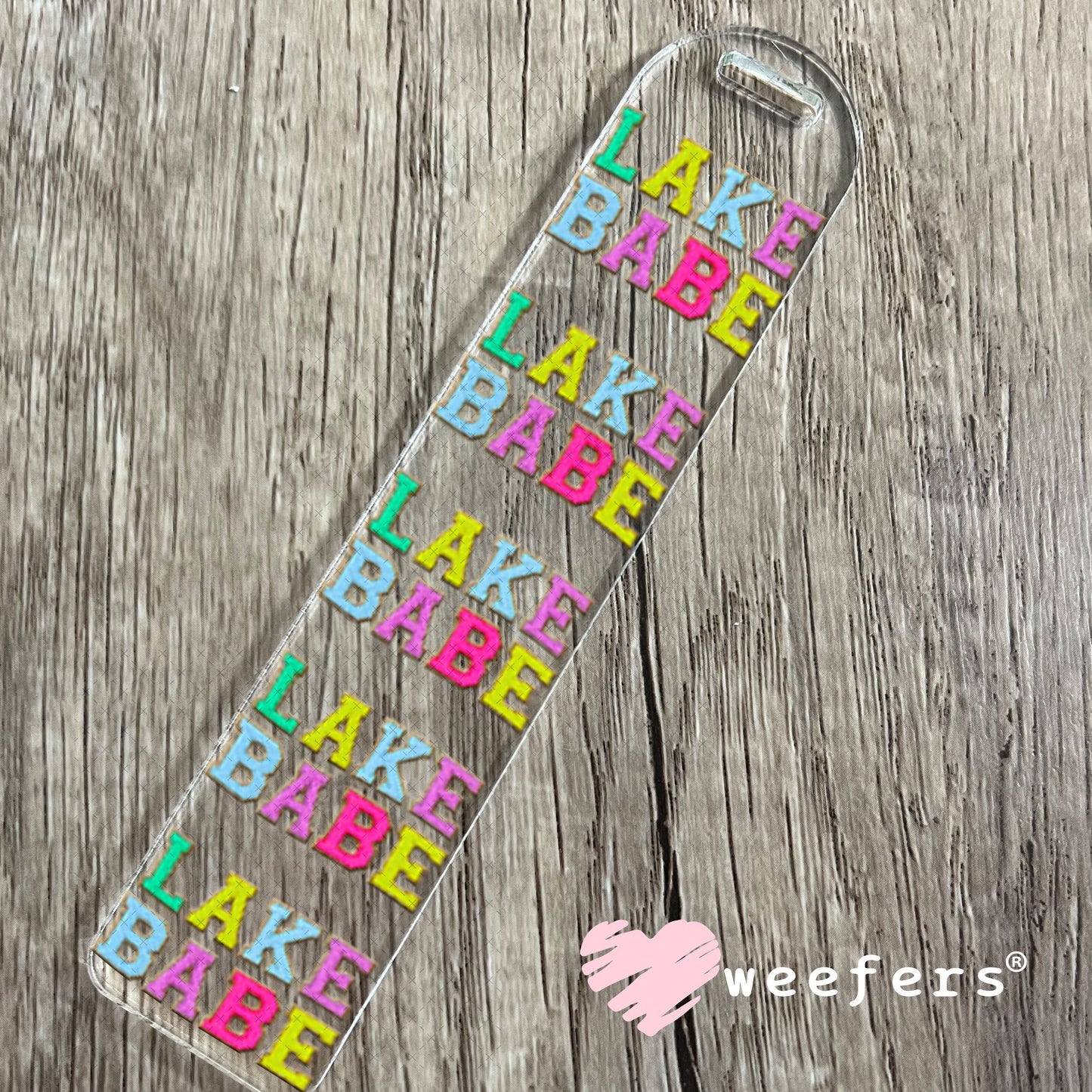 UV DTF Decal - Faux Chenille Lake Babe Bookmark Weefers