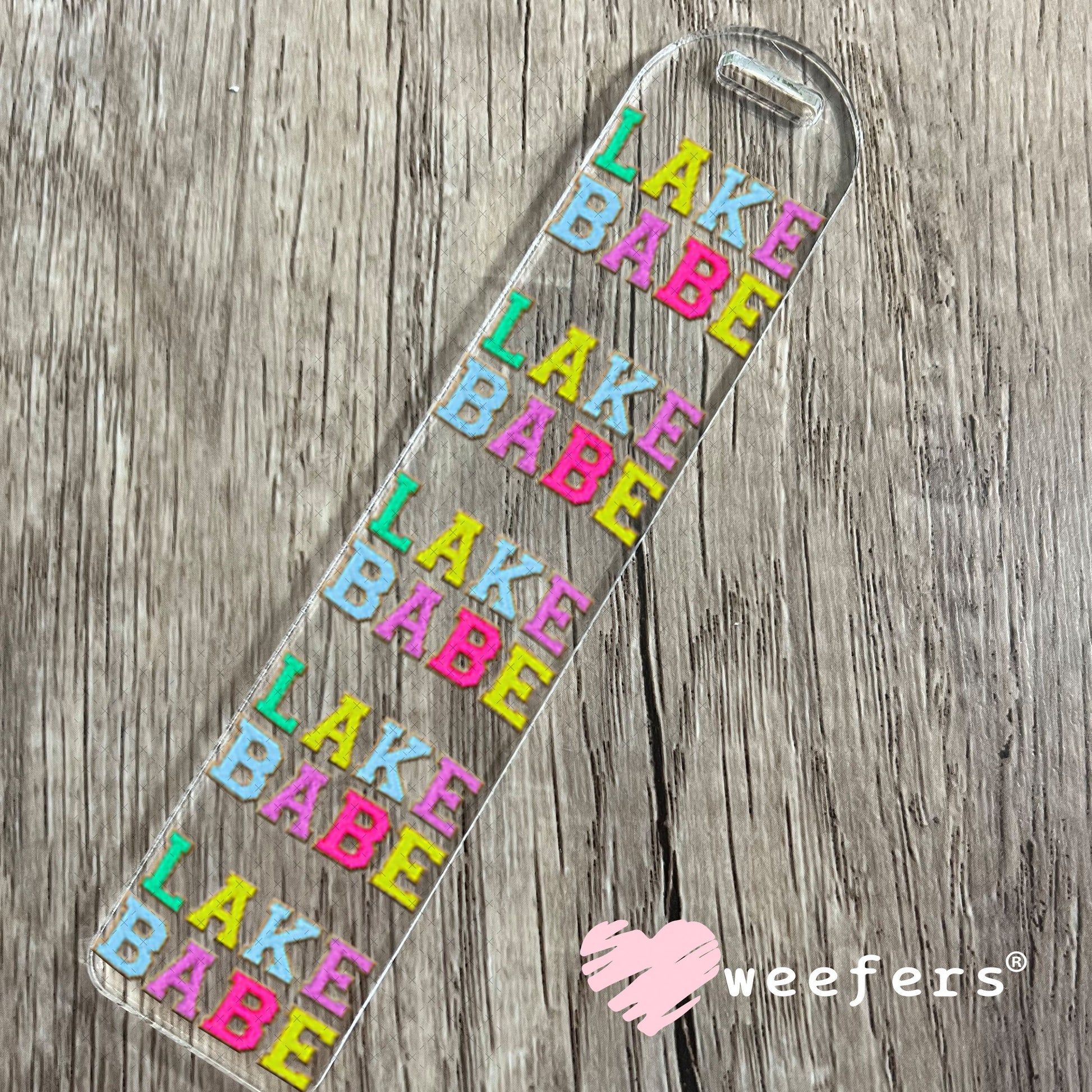 UV DTF Decal - Faux Chenille Lake Babe Bookmark Weefers