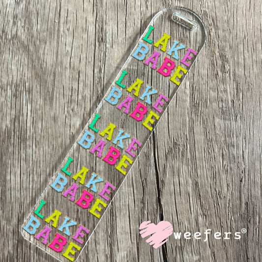 UV DTF Decal - Faux Chenille Lake Babe Bookmark Weefers